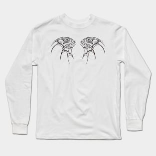 Black Dragon Wings ( Tattoo Wings ) Long Sleeve T-Shirt